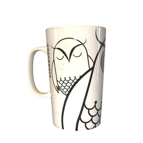 Starbucks 2014 Owl 16 Oz Ceramic Mug - Picture 2 of 6